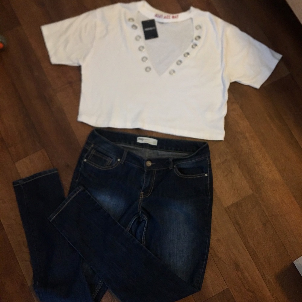 RSQ Jeans AND NEW Forever 21 Top!